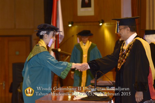 Wisuda Unpad Gel II TA 2014_2015 Fakultas Kedokteran Gigi oleh Rektor 005